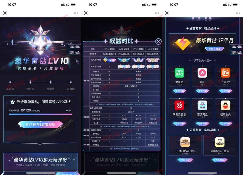 QQ黄钻Lv10今日正式上线！看看你黄几了