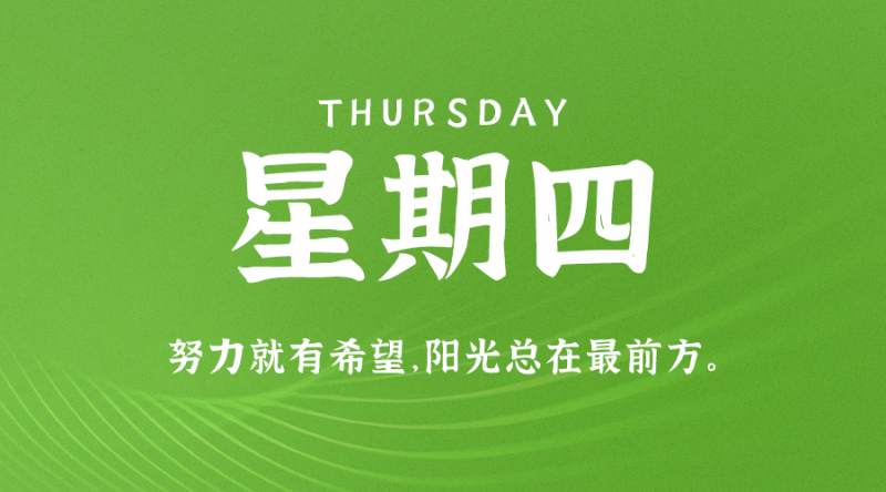 7月20日，星期四，在这里每天60秒读懂世界！