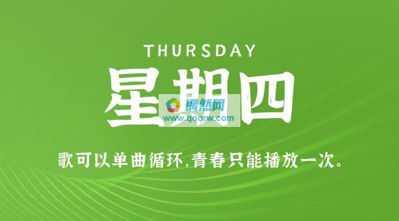 1月4日，星期四，在这里每天60秒读懂世界！
