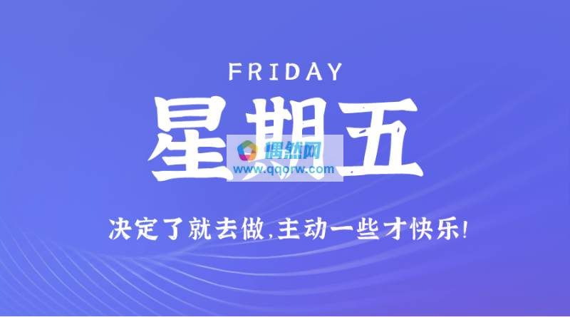 1月12日，星期五，在这里每天60秒读懂世界！
