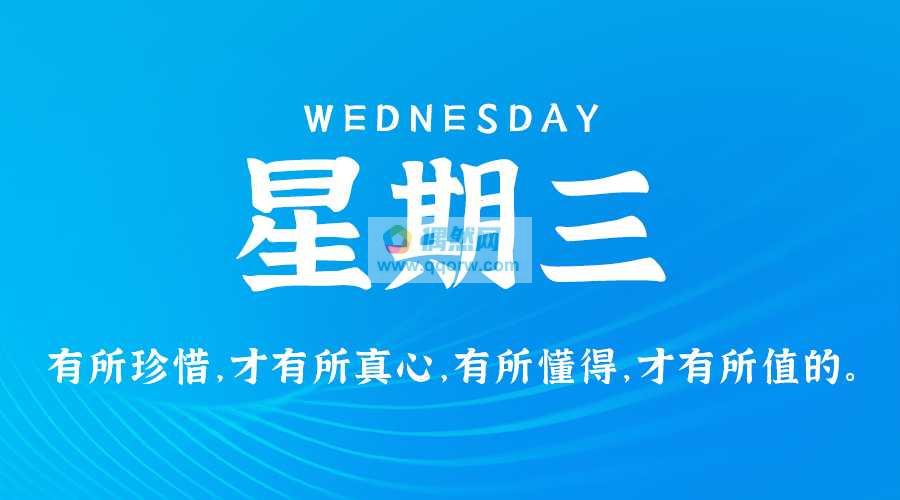 7月31日，星期三，在这里每天60秒读懂世界！